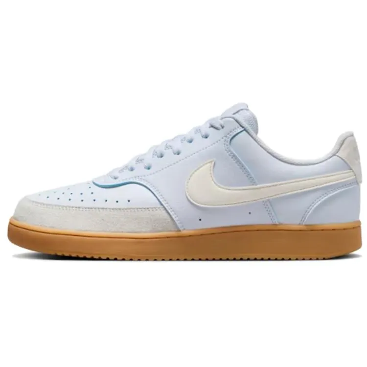 Nike Court Vision Low top Skateboard Shoes Men's Light Blue