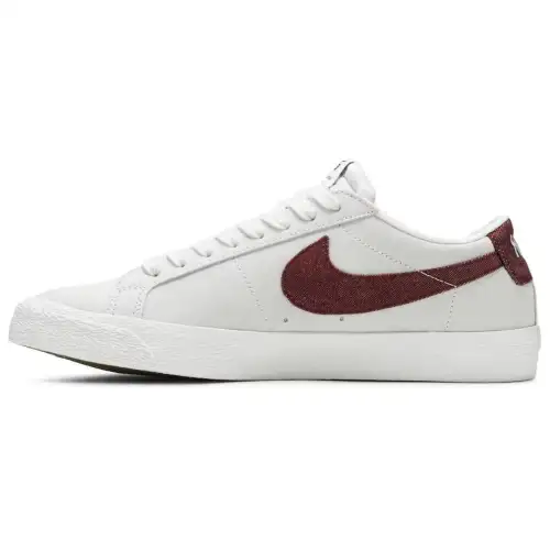 Nike Sb Blazer Low Summit White Dark Team Red