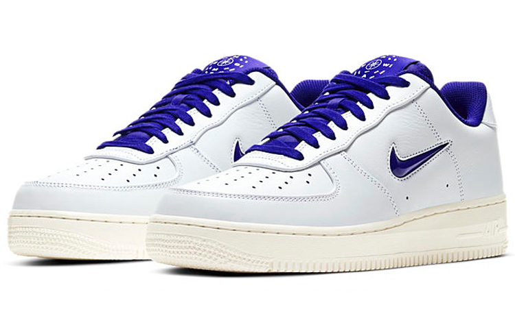 Мужские кроссовки Nike Air Force 1 Jewel Home & Away Grey (бело-синие) — Белыйсиний — фото 3