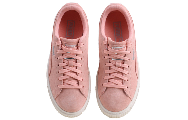 Женские кроссовки PUMA Basket Platform (розовые) — фото 3