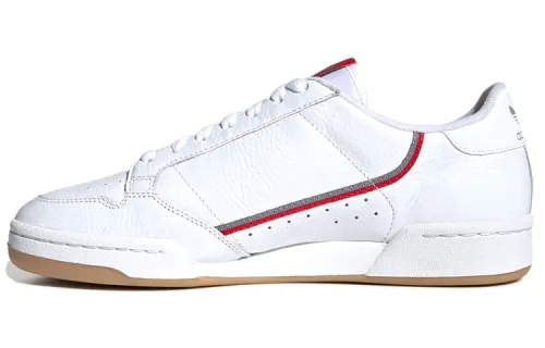 Adidas Originals Continental 80 Low top Skateboard Shoes Women's White Gray Red