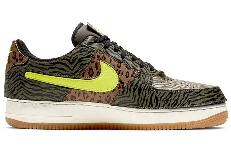 Кеды Nike Air Force 1 (зелено-коричневые) — фото 2