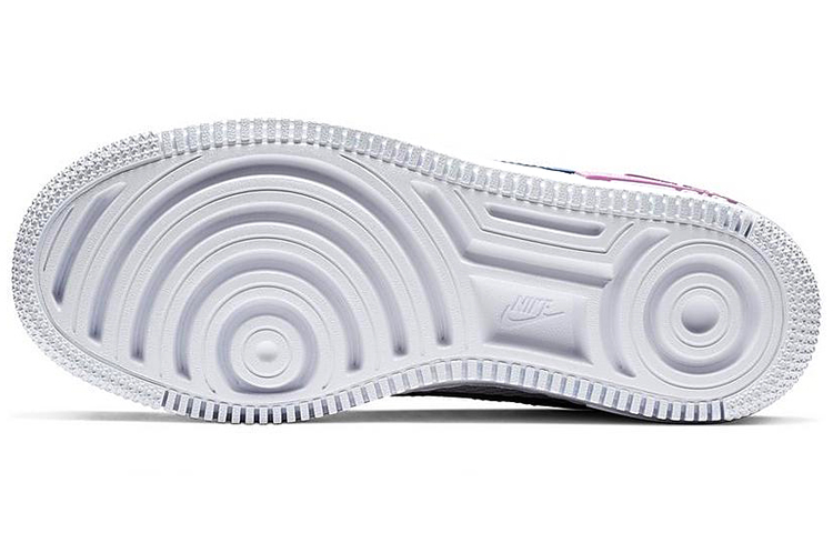 Женские кроссовки Nike Air Force 1 Shadow Metallic Silver (серебристый) — Серебристыйсиний — фото 6