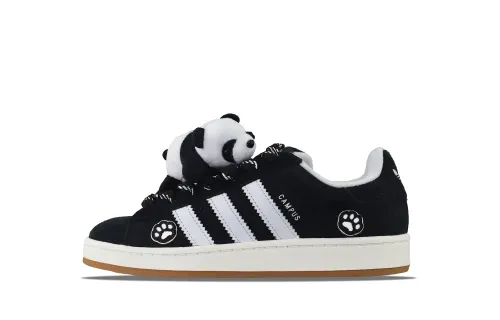 Adidas Originals CAMPUS 00s Tarepanda Cat Slip Resistant Abrasion Resistant Low top Skateboard Shoes Unisex Black White