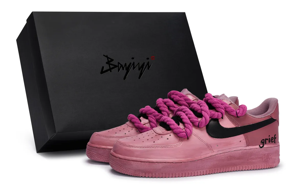 Nike Air Force 1 Patient Girlish, Special Shoe Box Slip Resistant Abrasion Resistant Low top Skateboard Shoes Unisex