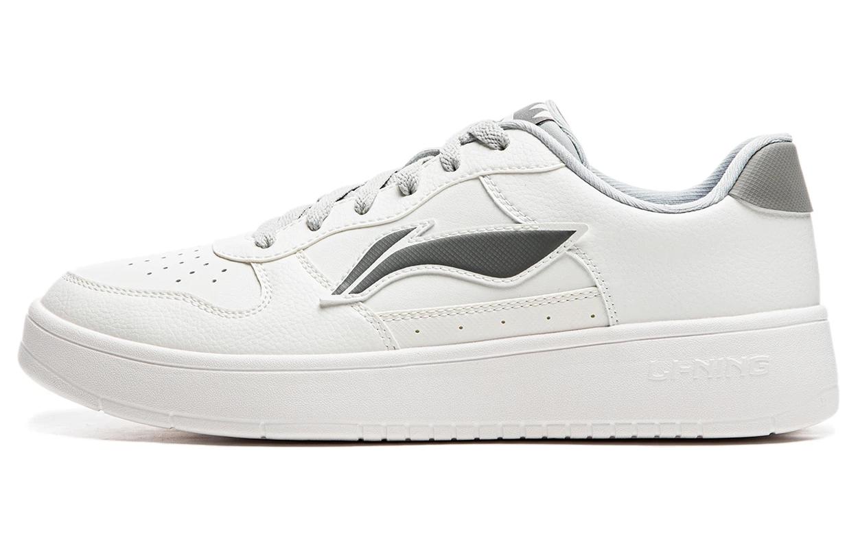 Li Ning Floating Boat Low top Skateboard Shoes Men's White Gray