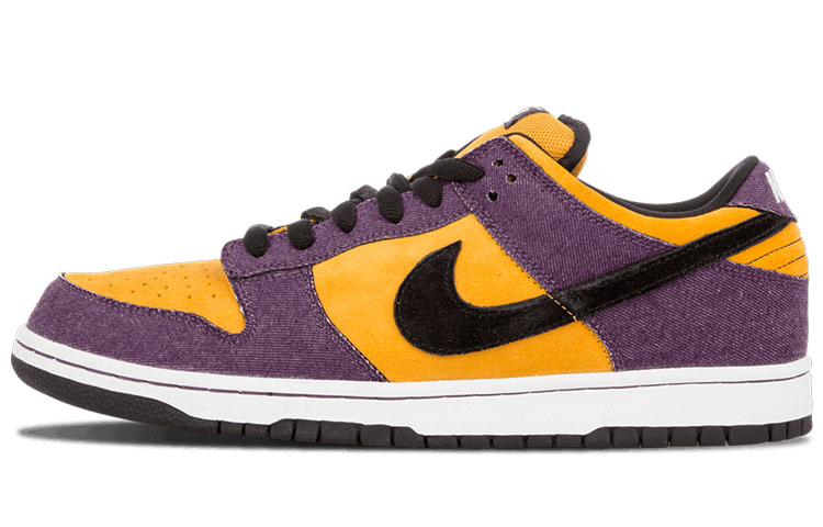 Мужские кеды Nike Dunk SB Goofy Boy (фиолетовый / желтый / черный) — Фиолетовый / жёлтый / чёрный — фото 1