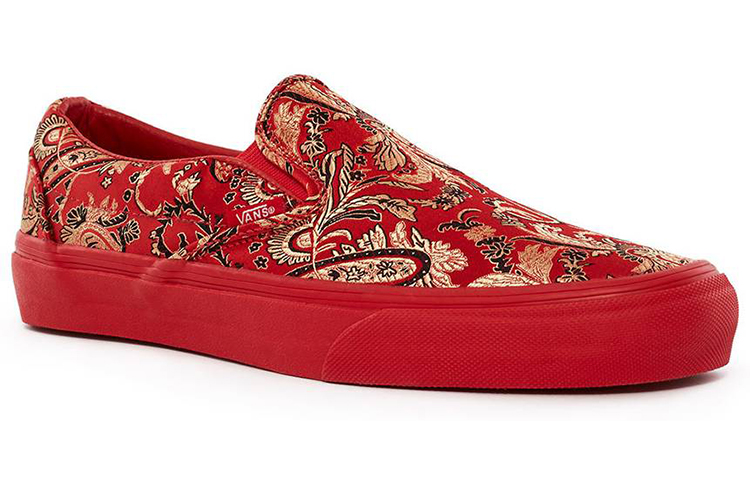 Слипоны Vans x Opening Ceremony Vault OG Slip-On LX (красные) — Красный — фото 3