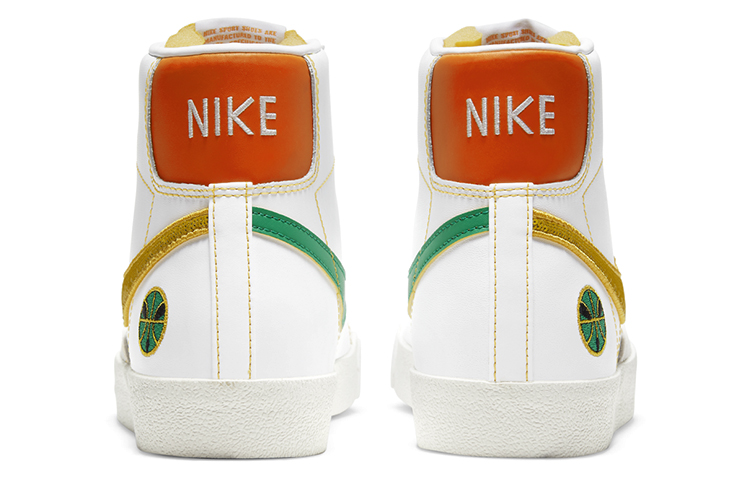 Кроссовки Nike Blazer 77 vntg (бело-желто-зеленые) — фото 5