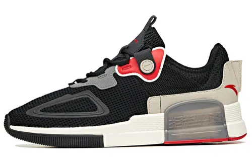 Anta Textile, Synthetic Leather Slip Resistant Abrasion Resistant Low top Skateboard Shoes Men's