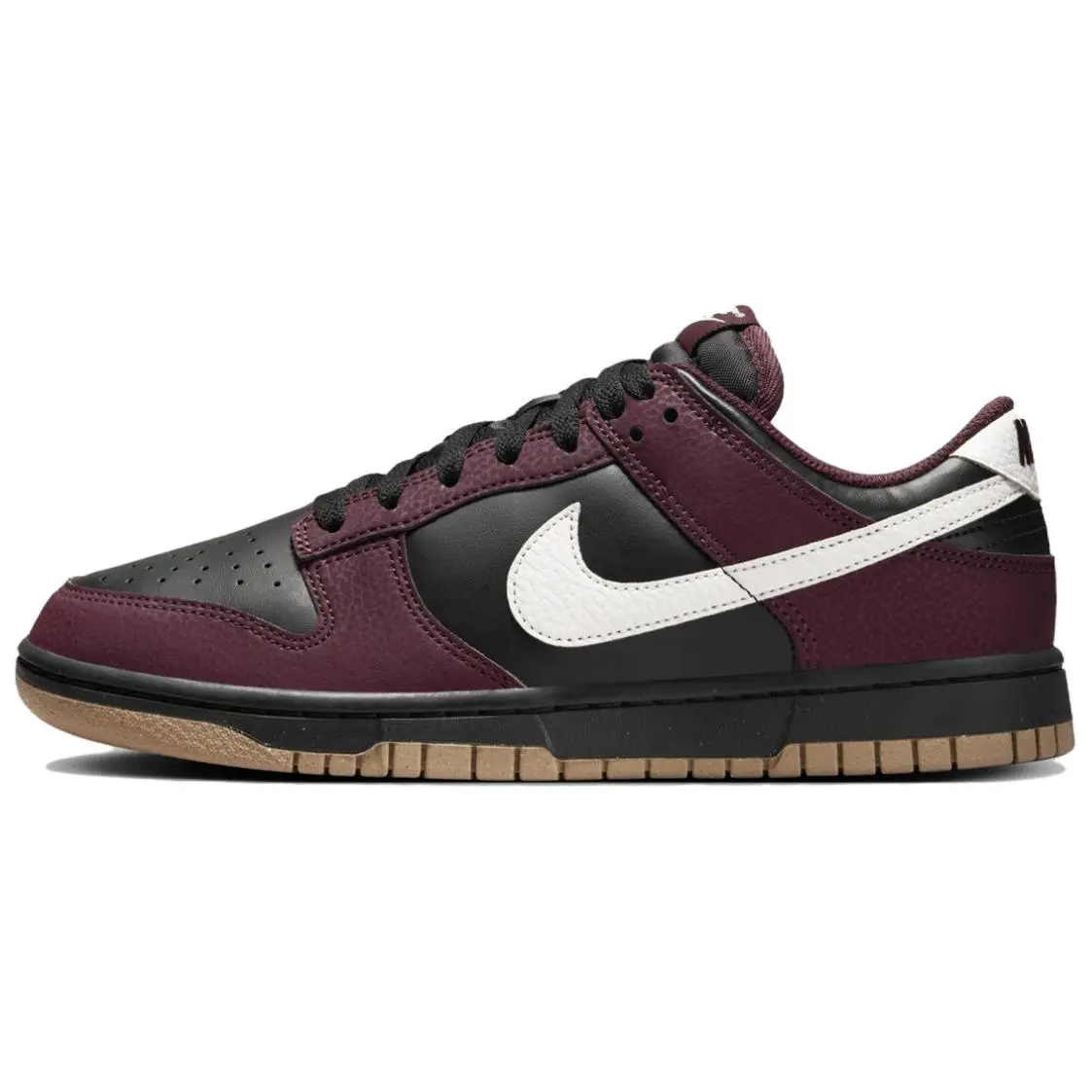 Nike Dunk Low Slip Resistant Cushioning Low top Skateboard Shoes Women's Dark Red