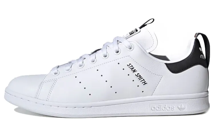 Adidas Originals Stan Smith Slip Resistant Lightweight Low top Skateboard Shoes Unisex White Black