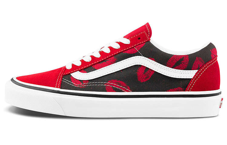 Кеды Vans Old Skool 36 Dx (черно-красные) — фото 1