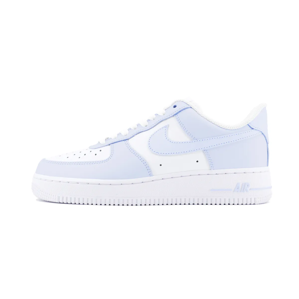 Nike Air Force 1 Slip Resistant Abrasion Resistant Low top Skateboard Shoes Unisex White Blue