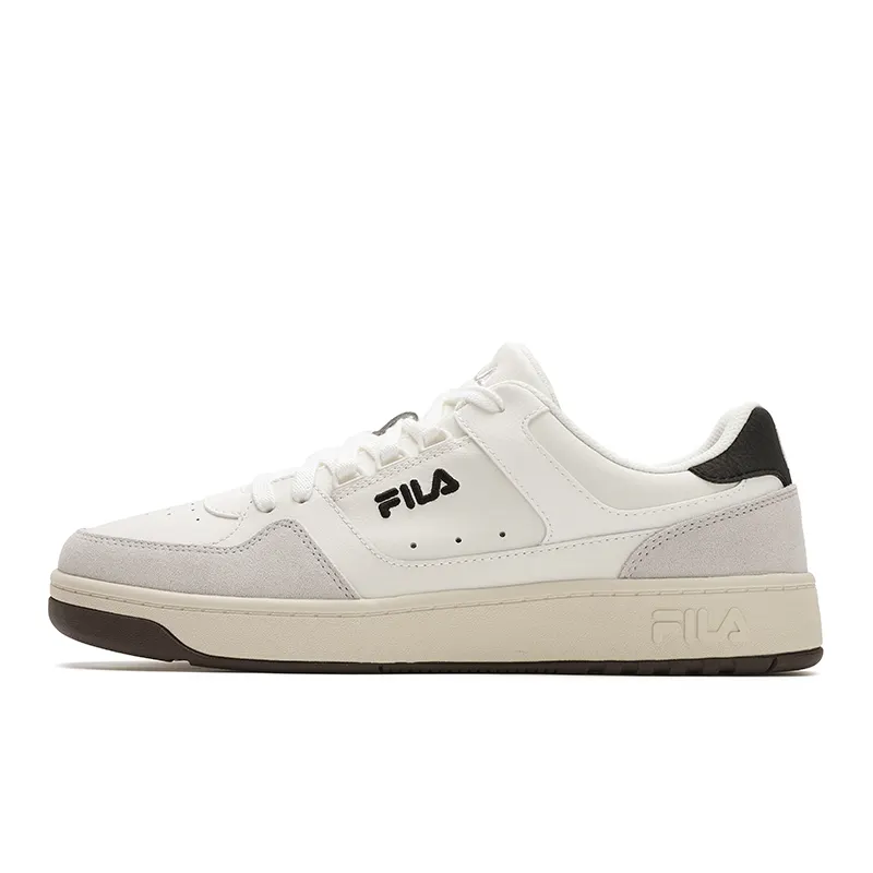 FILA TARGA 1 Abrasion Resistant Low top Skateboard Shoes Men's White Gray