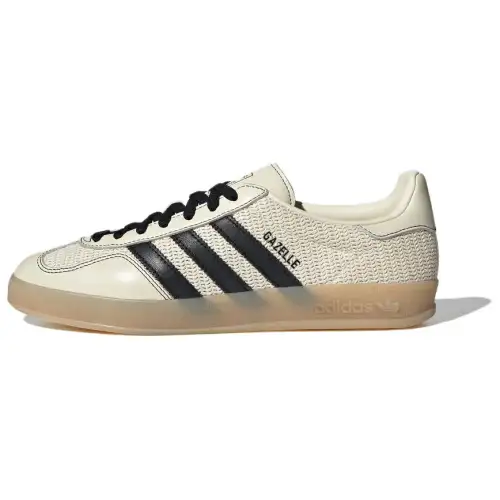 Adidas Originals GAZELLE INDOOR Abrasion Resistant Low top Skateboard Shoes Unisex White