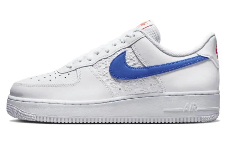 Nike Air Force 1 Low top Skateboard Shoes Unisex White Blue