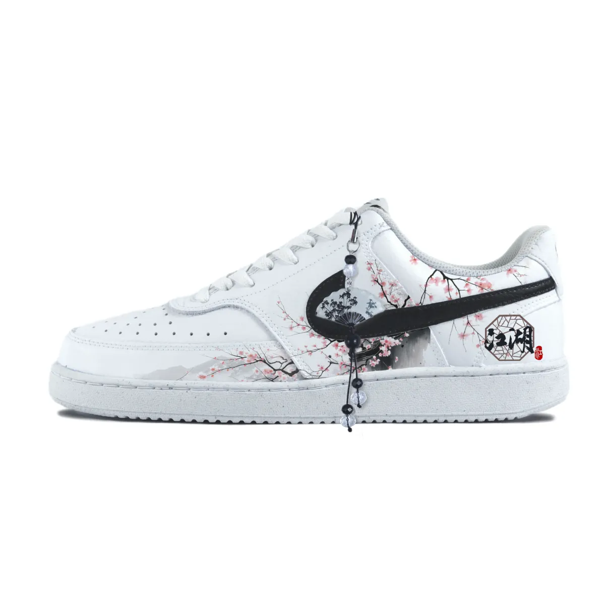 Nike Court Vision 1 Abrasion Resistant Low top Skateboard Shoes Unisex White