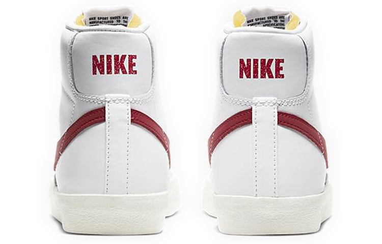 Женские кеды Nike Blazer 77 Vintage (бело-красные) — Красныйбелый — фото 4