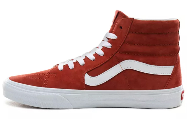 Vans SK8 classic versatile casual high-top sneakers for men and women, dark red