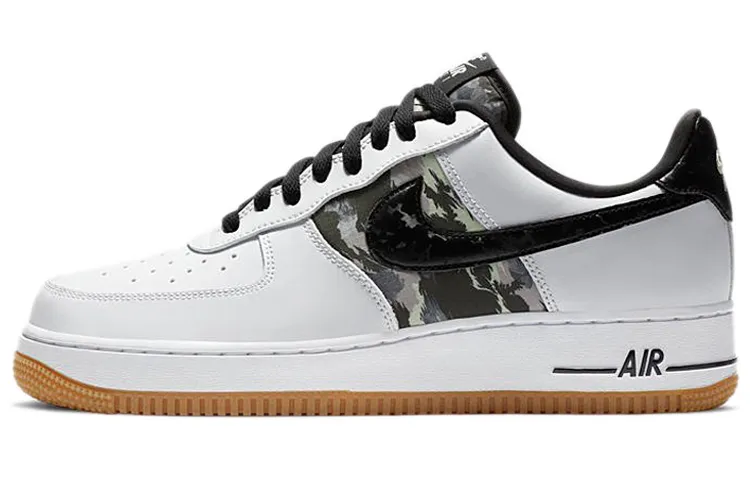 Nike Air Force 1 Low White Ripstop Camo Black Gum
