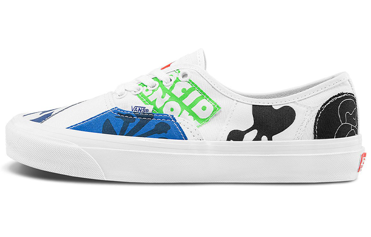 Geoff Mcfetridge x Vans Authentic Series Trendy Versatile Casual Color Patch Low-top Sneakers Unisex Colorful