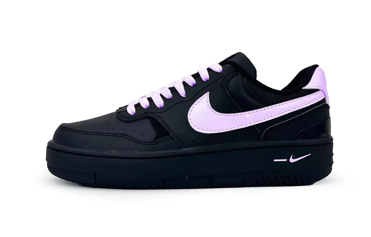 Nike Gamma Force Abrasion Resistant Low top Skateboard Shoes Women's Black Purple