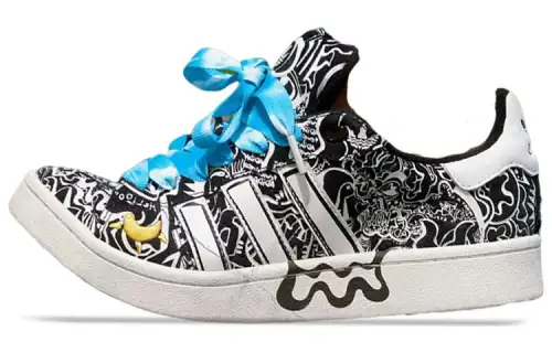 FEWOCiOUS x Adidas Originals CAMPUS 00s Abrasion Resistant Low top Skateboard Shoes Men's Black White
