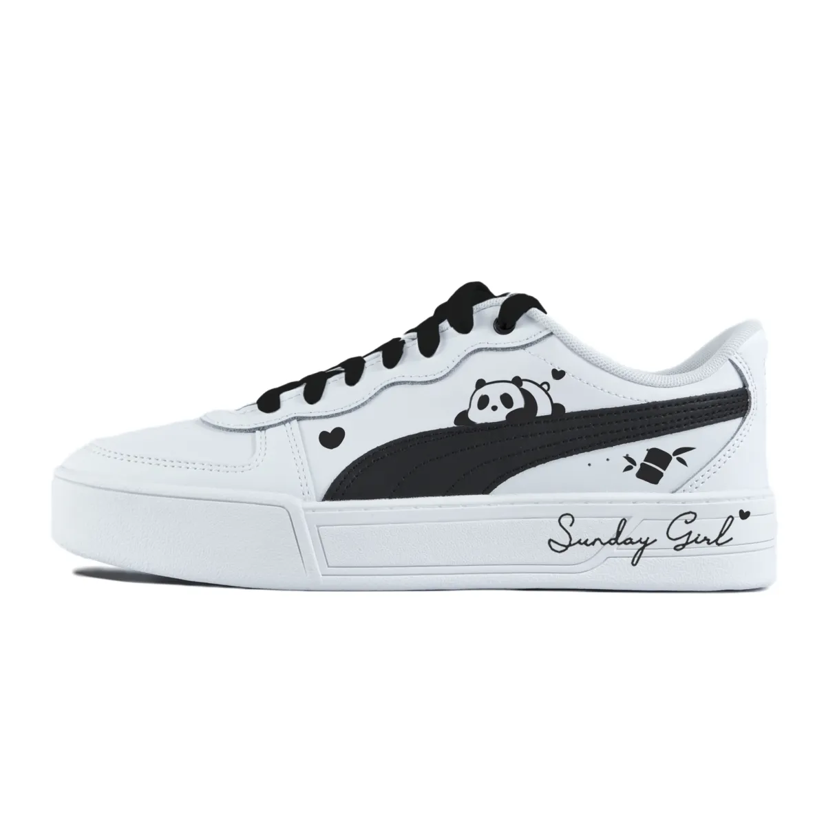PUMA Skye Abrasion Resistant Balance Low top Skateboard Shoes Women's White