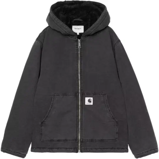 Carhartt WIP SS26 W' с капюшоном Mitch, повседневная женская куртка с капюшоном и длинными рукавами на двусторонней молнии