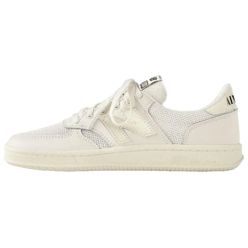 AIME LEON DORE x New Balance NB T500 Abrasion Resistant Low top Skateboard Shoes Unisex White