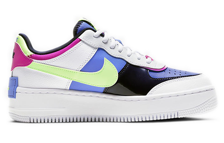 Женские кроссовки Nike Air Force 1 Shadow (белыйсинийзеленый) — Белыйсинийзелёный — фото 2