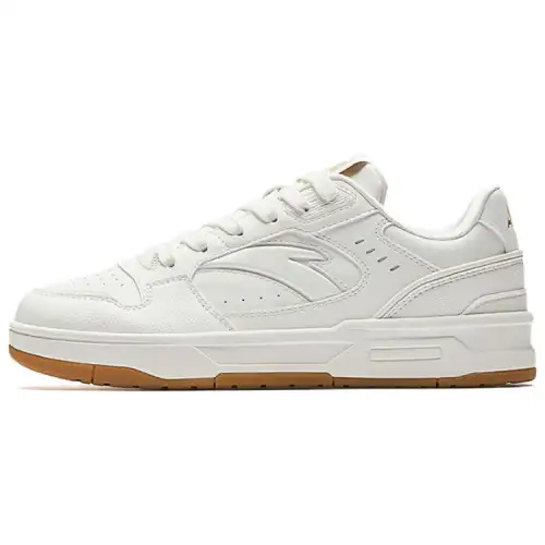 Anta Lieyan1.0 Lightweight Breathable Height Increasing Low top Skateboard Shoes Women's Ivory White