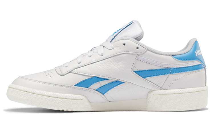 Reebok Club C Series Revenge Mu synthetic leather low-top sneakers for men and women, blue and white