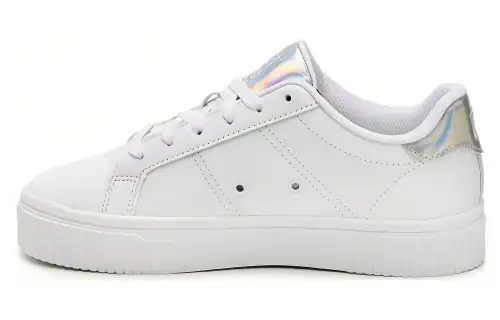FILA Panache Platform Comfortable Round Toe Low top Skateboard Shoes Women's White