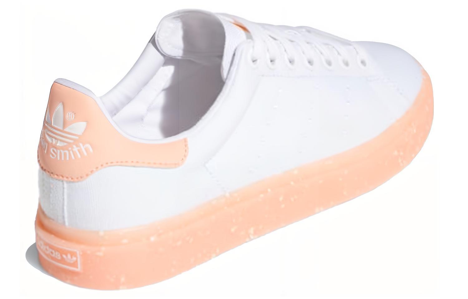Женские кеды adidas originals StanSmith Vulc (розово-белые) — фото 4