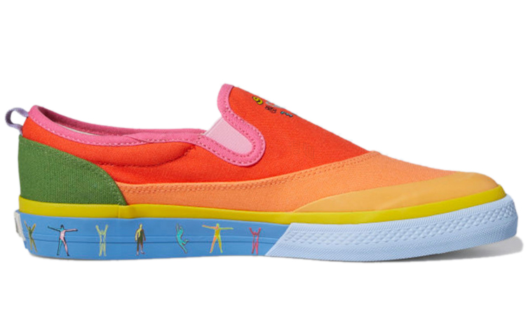 Кеды adidas originals NIZZA Slip-On Pride (разноцветные) — фото 2