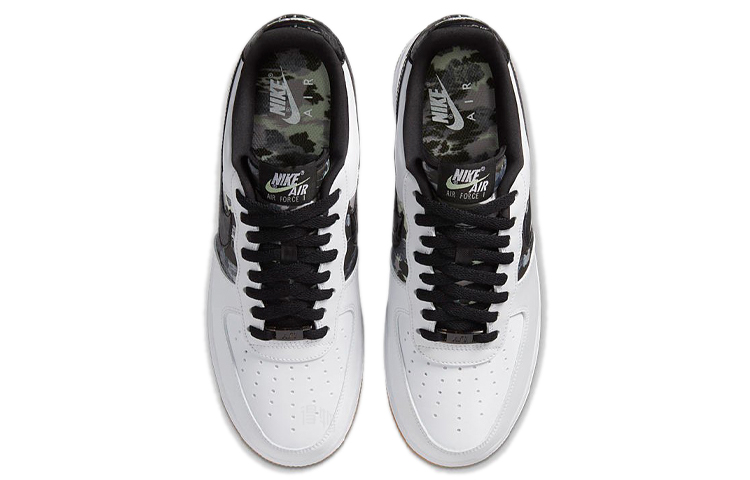 Мужские кеды Nike Air Force 1 (черно-бело-коричневые) — фото 4