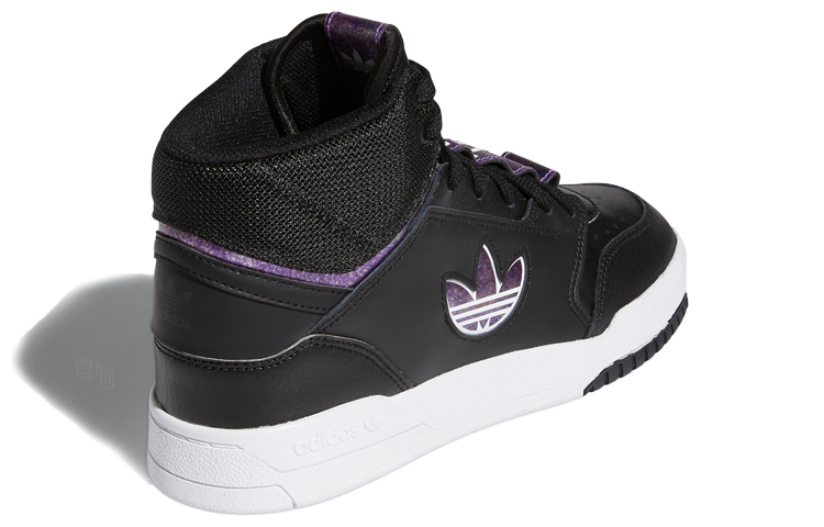 Женские кроссовки adidas originals Drop Step (черно-бело-фиолетовые) — фото 4
