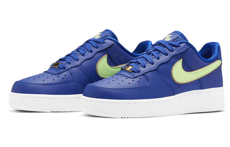 Женские кроссовки Nike Air Force 1 07 ESS (сине-зеленый) — Синий / зелёный — фото 3