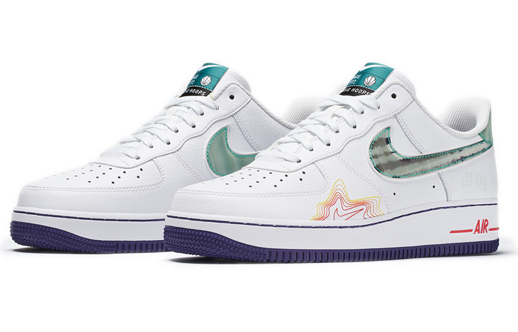 Мужские кроссовки Nike Air Force 1 Pregame Pack Music De'Aaron Fox and Brittney Griner (белые) — фото 3