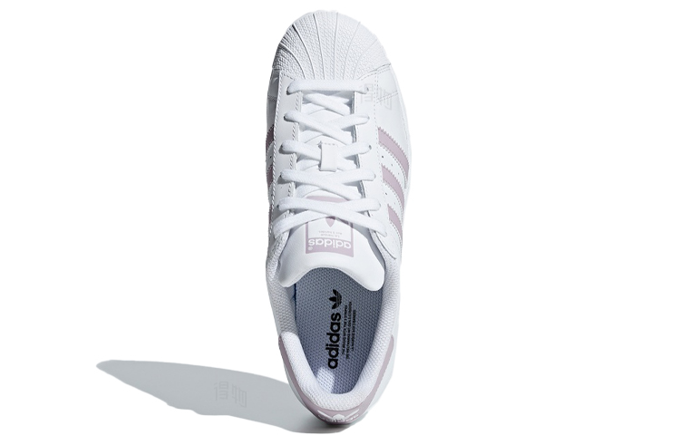Женские кеды adidas originals Superstar (фиолетово-белые) — фото 5