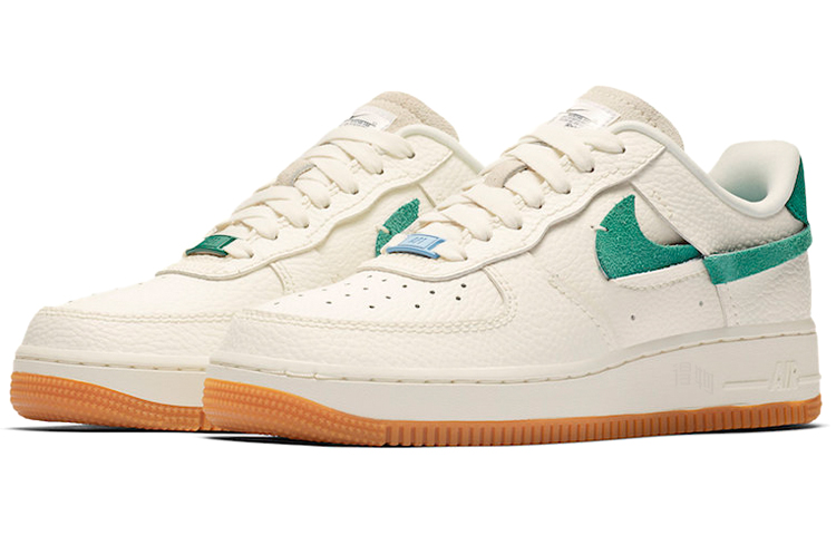 Женские кроссовки Nike Air Force 1 (сине-зеленые) — фото 3