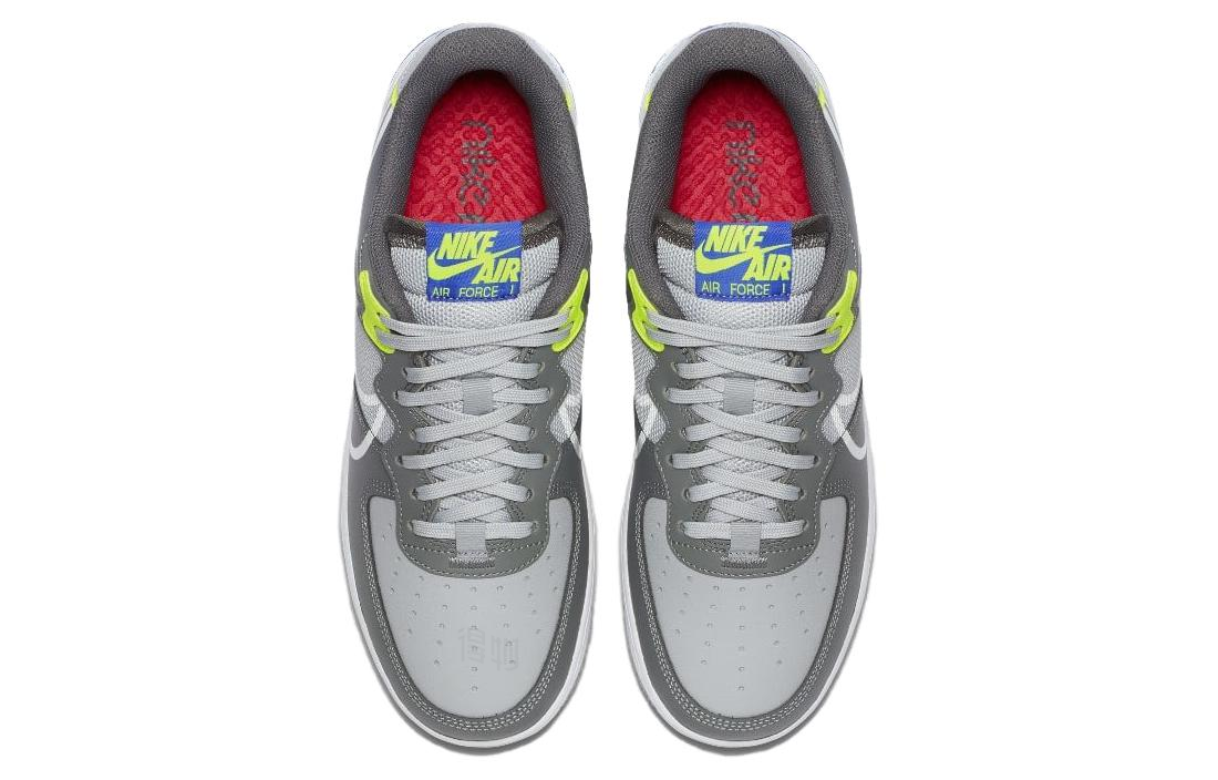 Кроссовки Nike Air Force 1 React (серый) — Серыйзелёный — фото 2