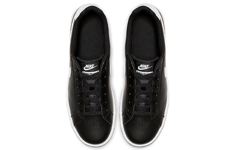 Мужские кеды Nike Court Majestic Leather (черно-белые) — Чёрныйбелый — фото 4