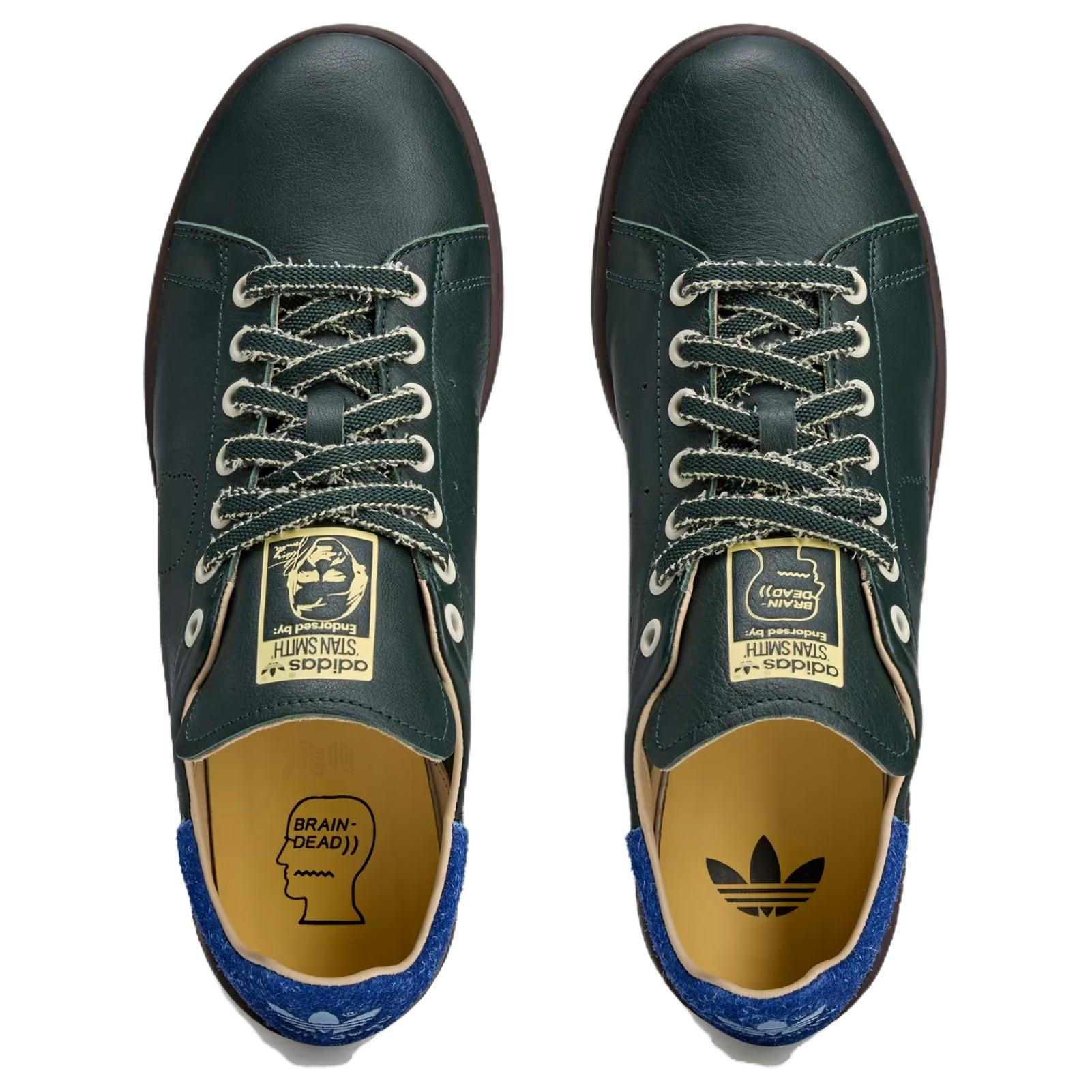 Кеды Brain Dead x adidas originals STAN SMITH (зеленый) — фото 4