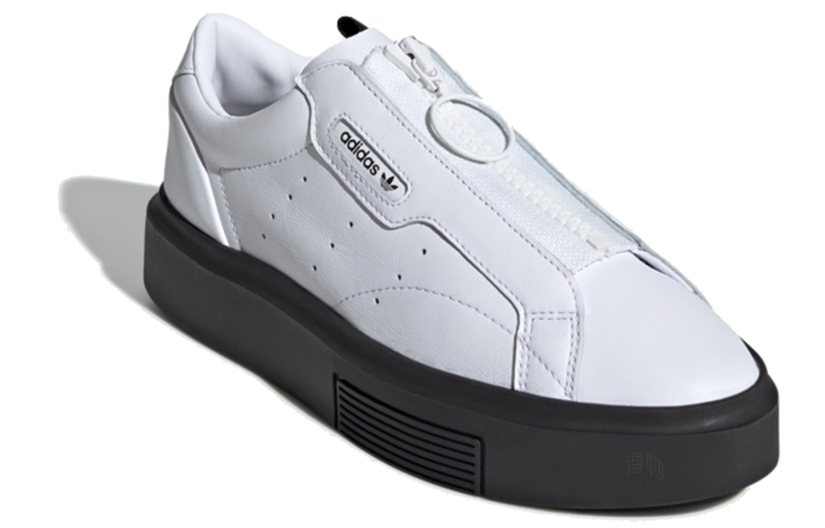 Женские кроссовки adidas Originals Sleek Super Zip (черно-белые) — фото 3