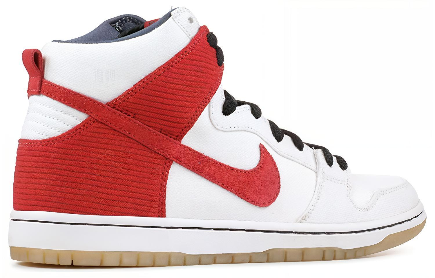 Мужские кроссовки Nike Dunk SB Cheech & Chong (бело-красные) — Белый / красный — фото 4