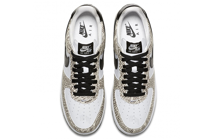 Кроссовки Nike Air Force 1 Cocoa Snake (бело-коричневые) — фото 3