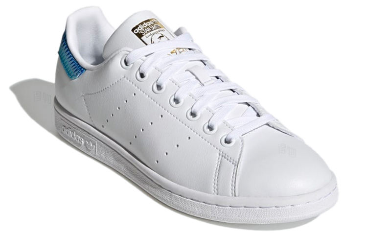 Женские кеды adidas Stan Smith (бело-синие) — фото 3